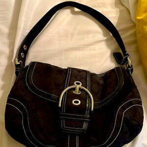 Black authentic coach purse